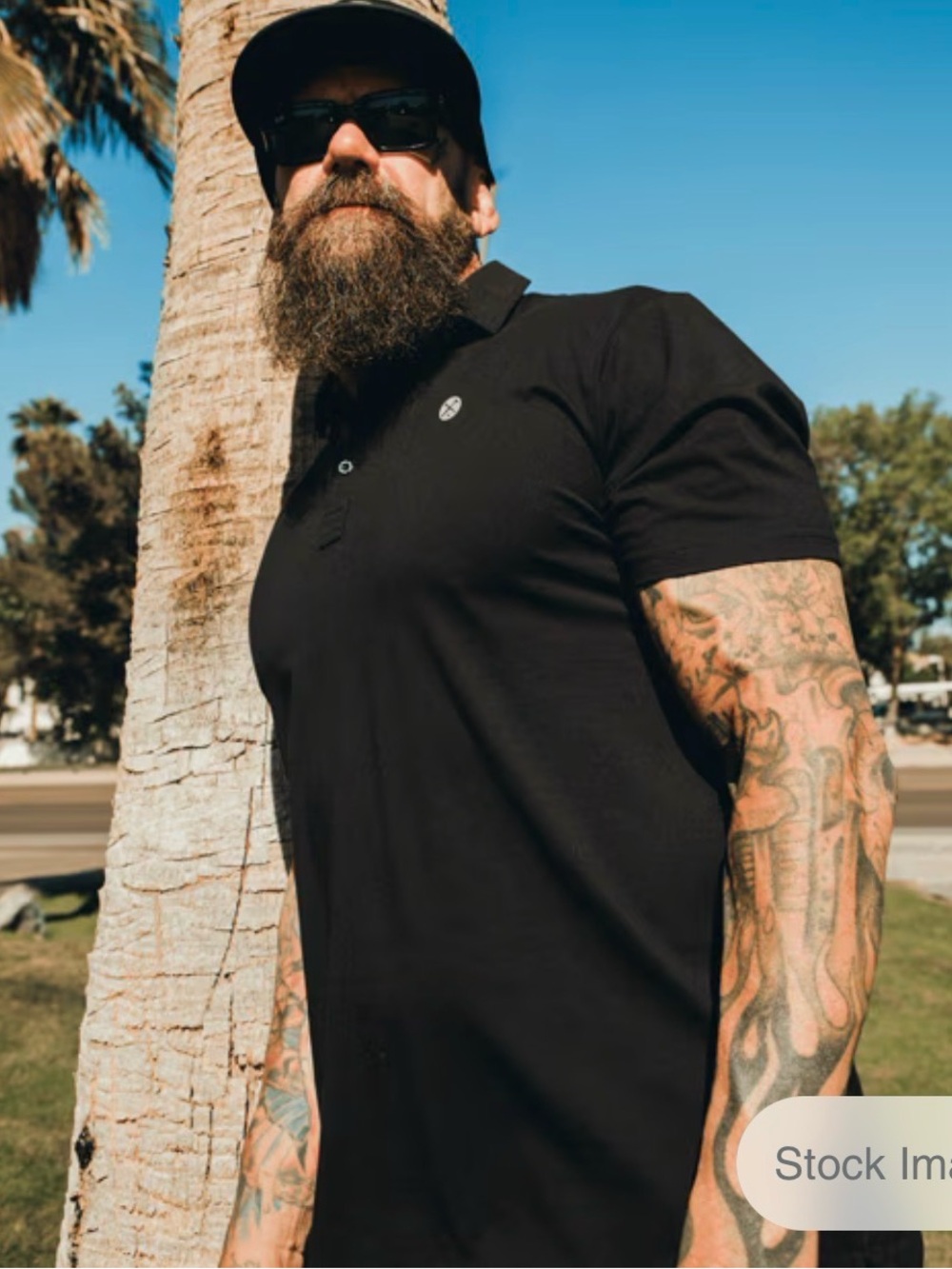DIXXON Black Polo Shirt with Subtle Logo